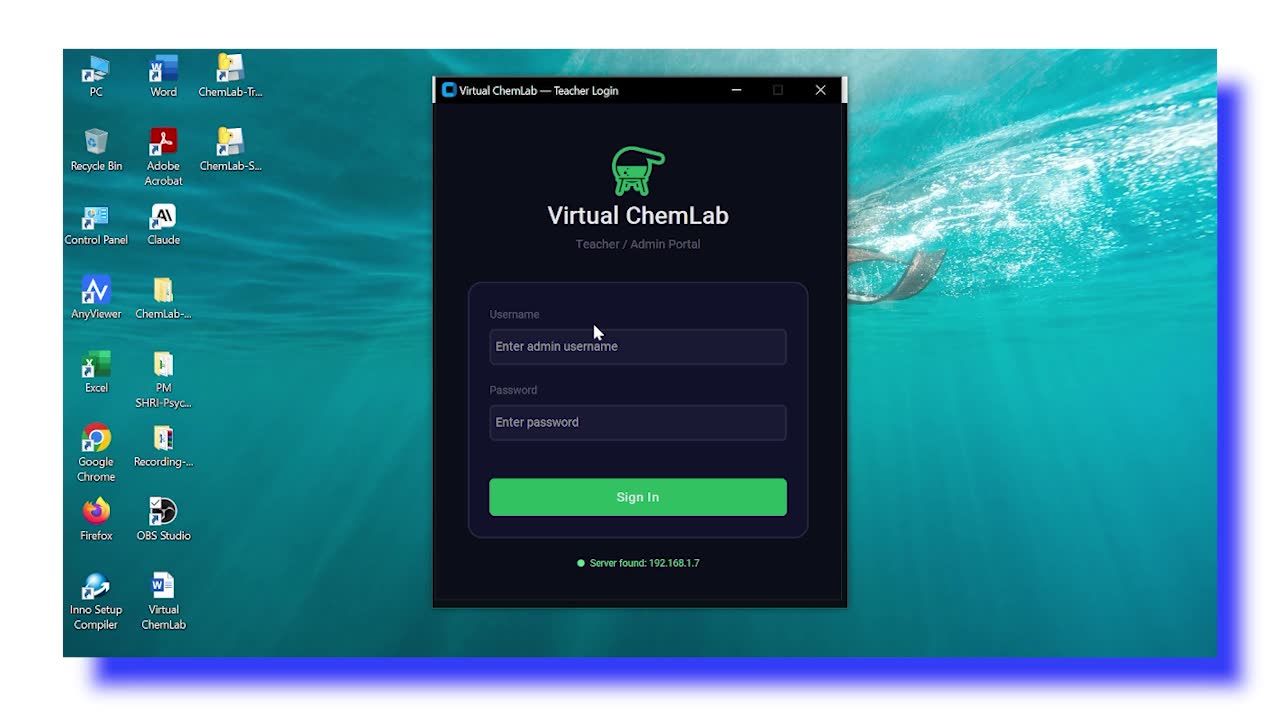 Virtual ChemLab demo