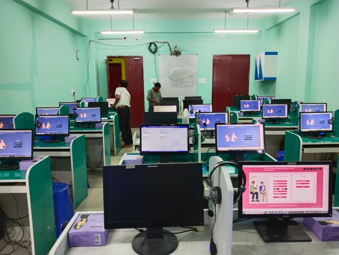 Lab seating at AJC Bose College