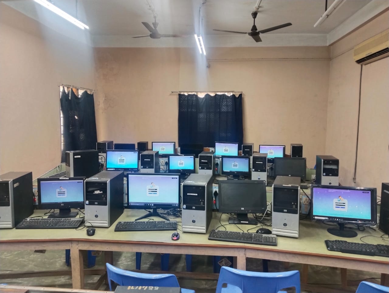 Language lab interior at BUIET Bankura