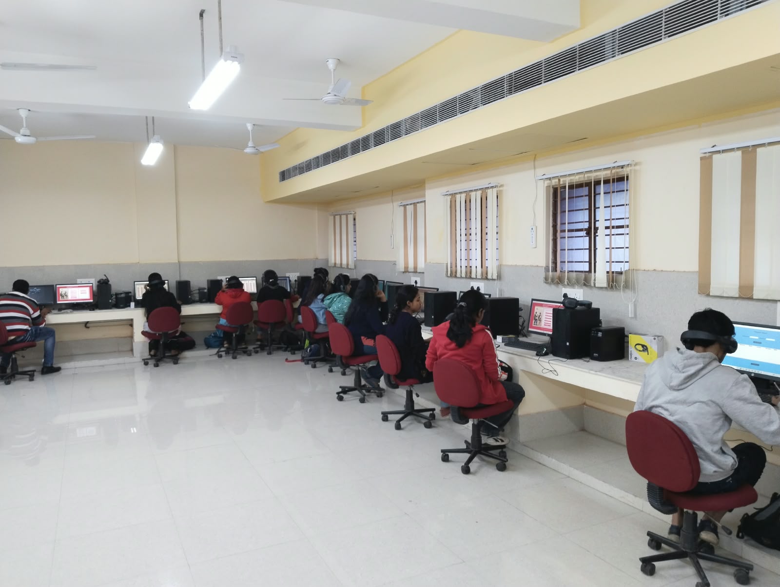 Language lab seating at Chandernagore College