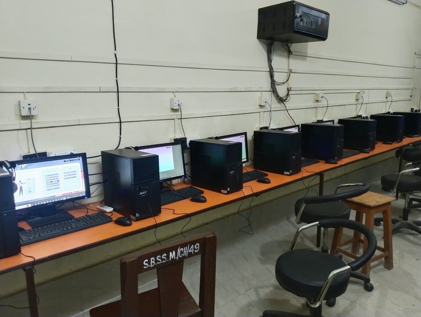 Classroom at SBSS Goaltore